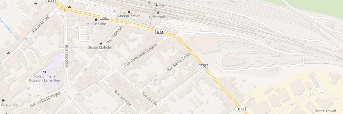 Plan du 10 Rue Sainte Cécile à Hazebrouck