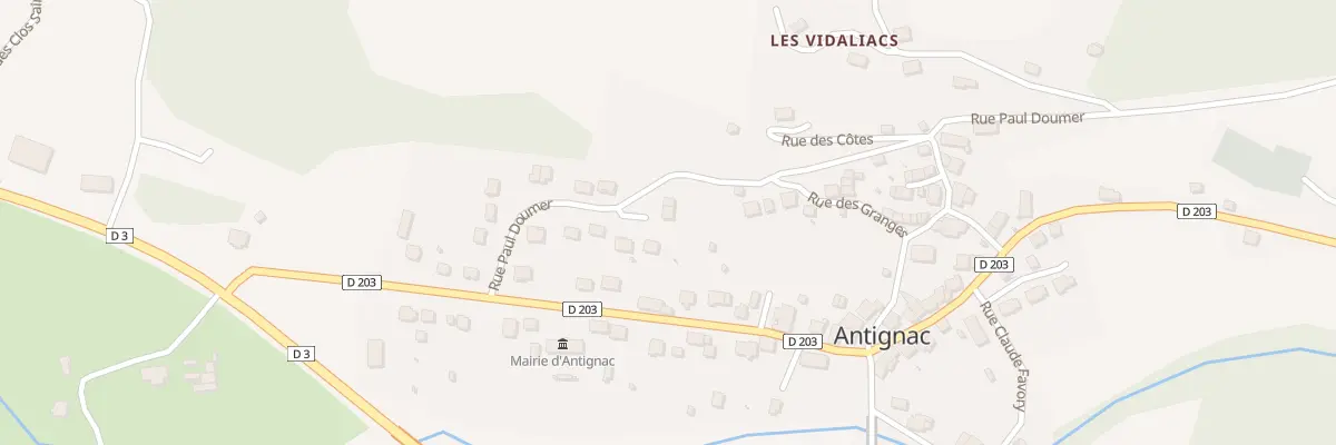 Plan du 14 Rue Paul Doumer à Antignac