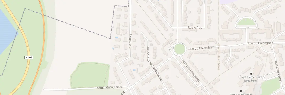 Plan du 6 Rue de la Croix Saint Claude à Lieusaint