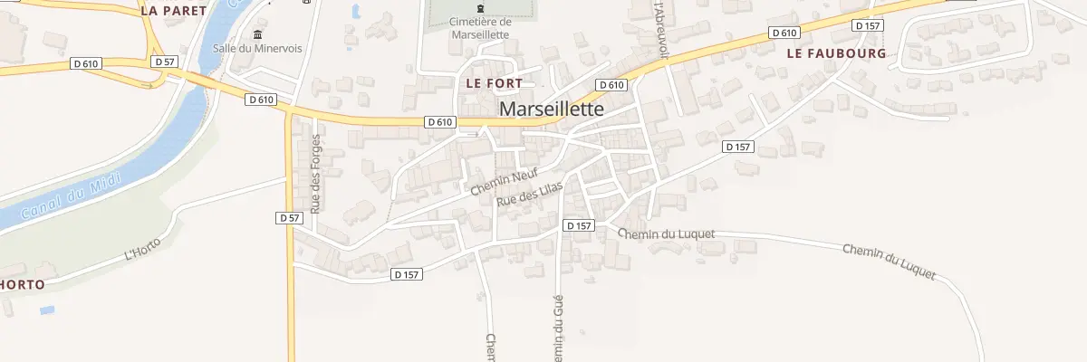 Plan du 14 Che Neuf à Marseillette