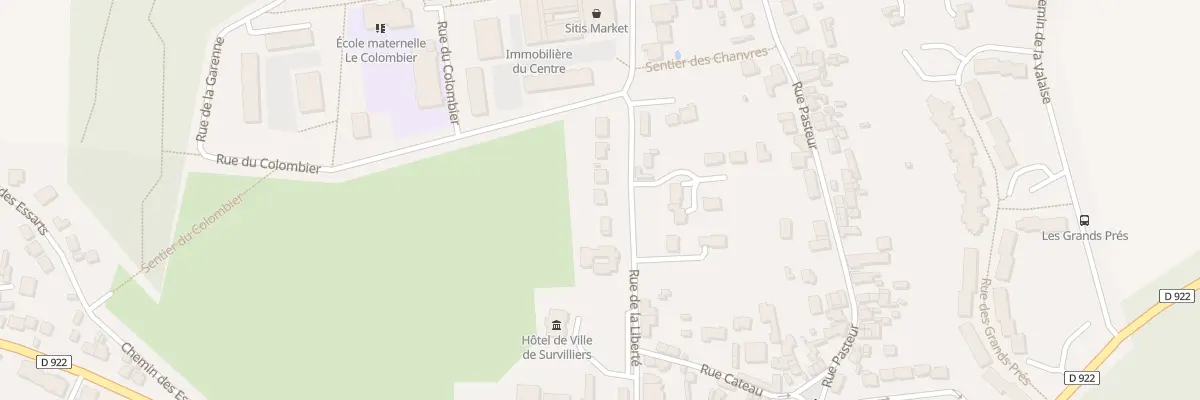 Plan du 7 Rue de la Liberté à Survilliers