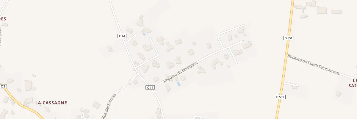 Plan du 107 Imp du Bourgnou à Calmont