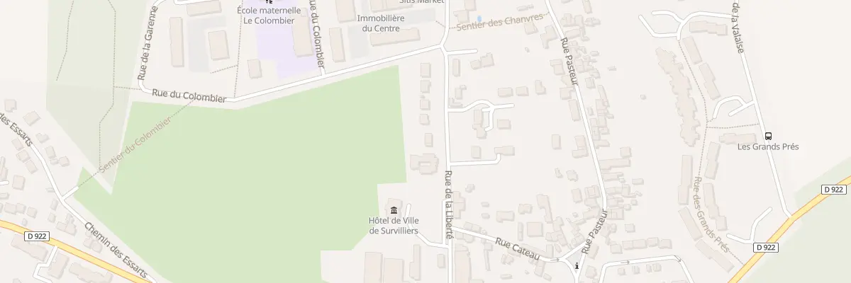 Plan du 5 Rue de la Liberté à Survilliers