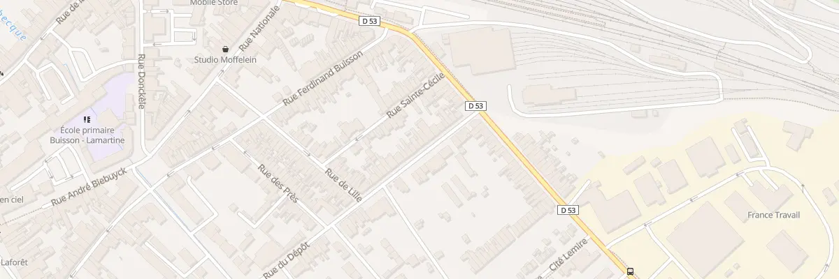 Plan du 18 Rue du Dépôt à Hazebrouck