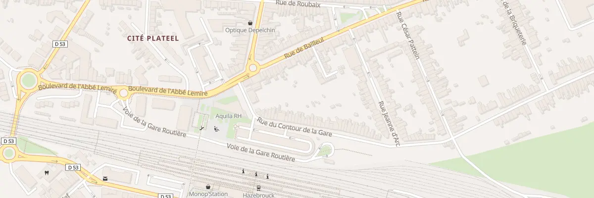Plan du 19 Rue du Contour de la Gare à Hazebrouck