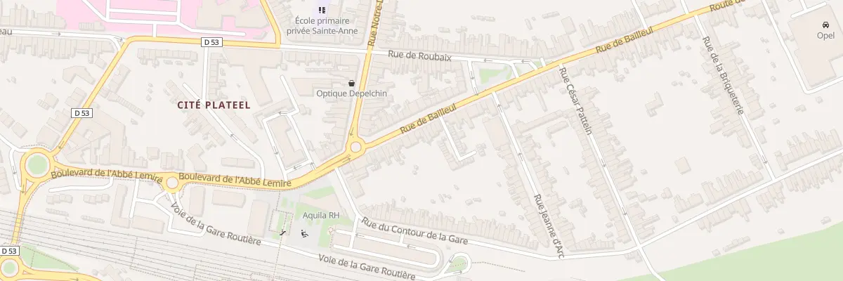 Plan du 28 Rue de Bailleul à Hazebrouck