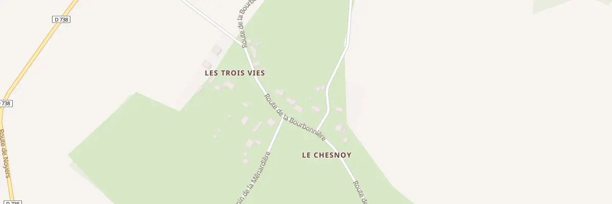 Plan du 89 Rte de la Bourbonnière à Chailly-en-Gâtinais