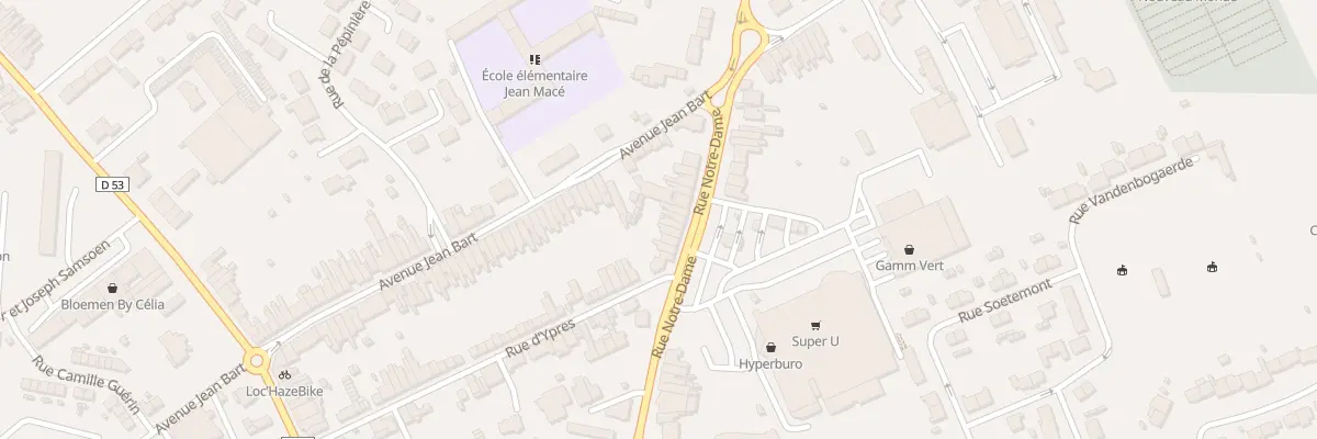 Plan du 99 Rue Notre Dame à Hazebrouck