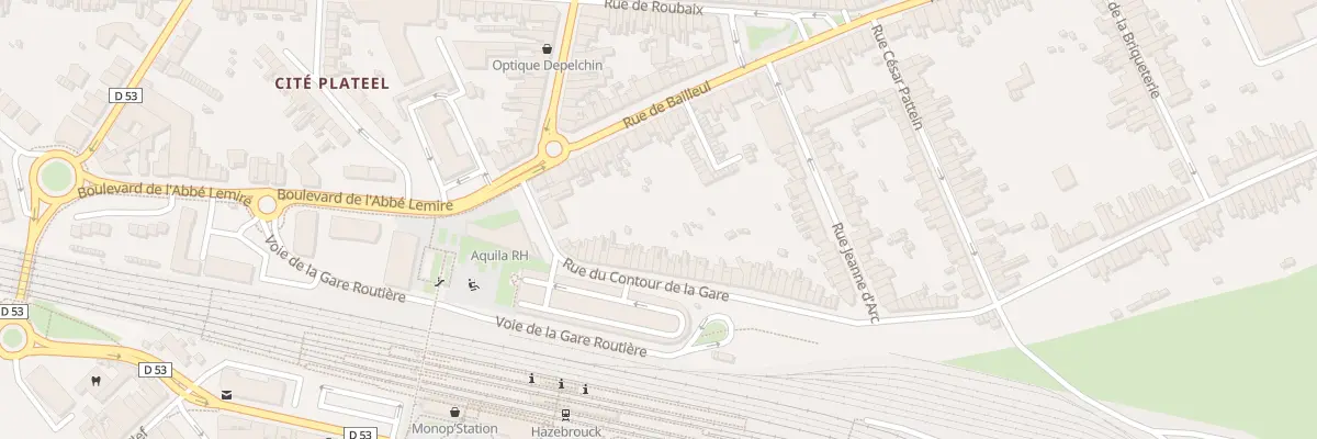 Plan du 21 Rue du Contour de la Gare à Hazebrouck
