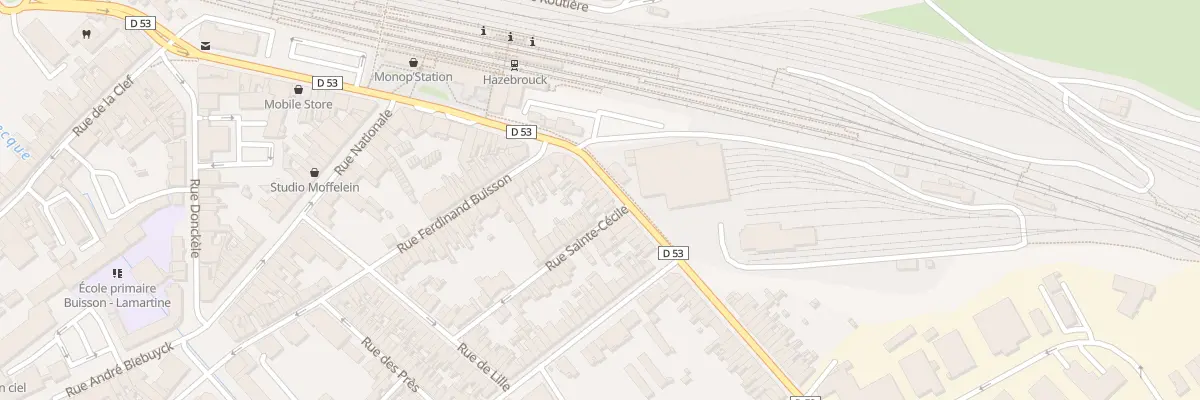 Plan du 36 Rue de Vieux-Berquin à Hazebrouck