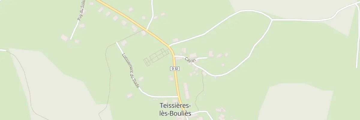 Plan du 2 Cayan à Teissières-lès-Bouliès