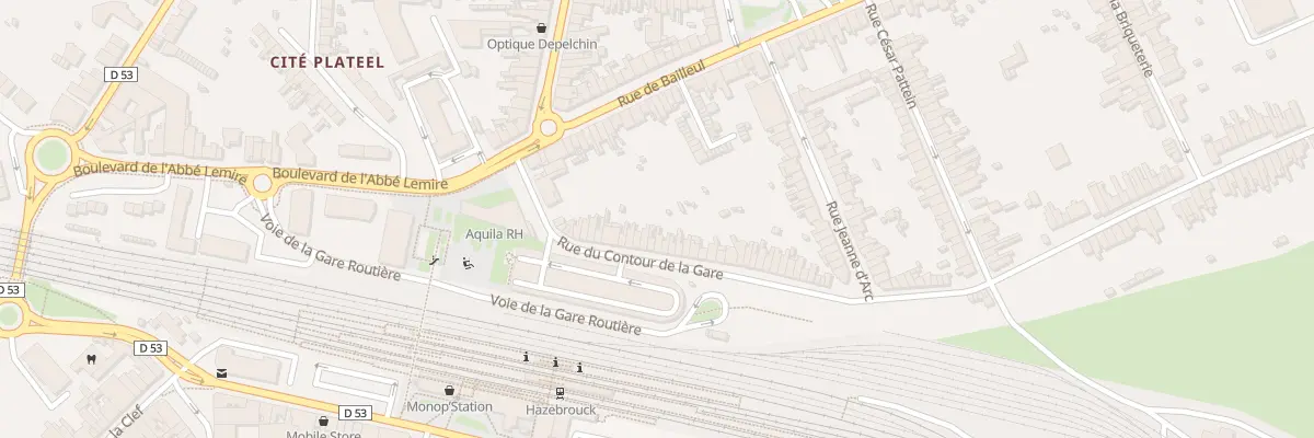 Plan du 23 Rue du Contour de la Gare à Hazebrouck