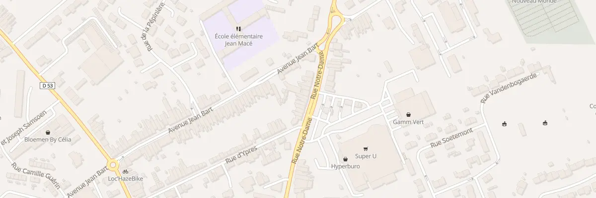 Plan du 101 Rue Notre Dame à Hazebrouck