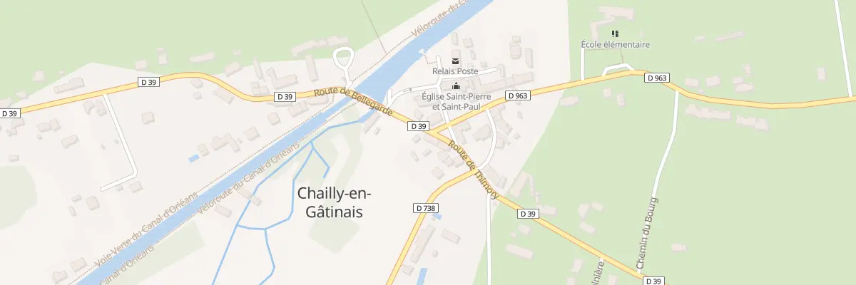 Plan du 2 Rte de Thimory à Chailly-en-Gâtinais