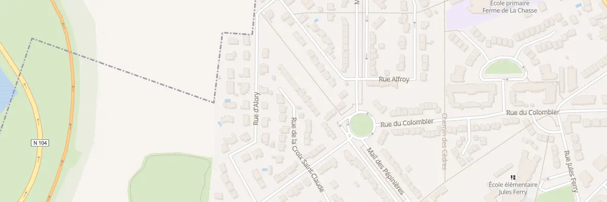 Plan du 13 Rue de la Croix Saint Claude à Lieusaint