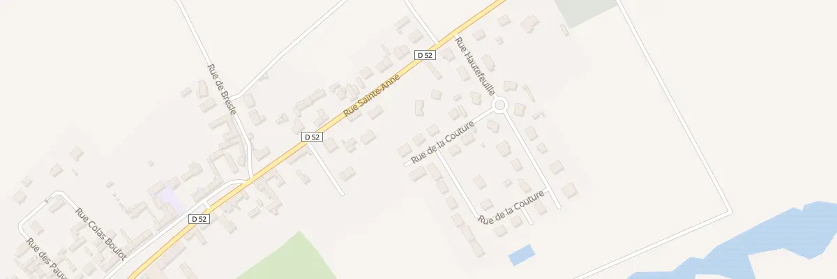 Plan du 10 Rue de la Couture à Heilly
