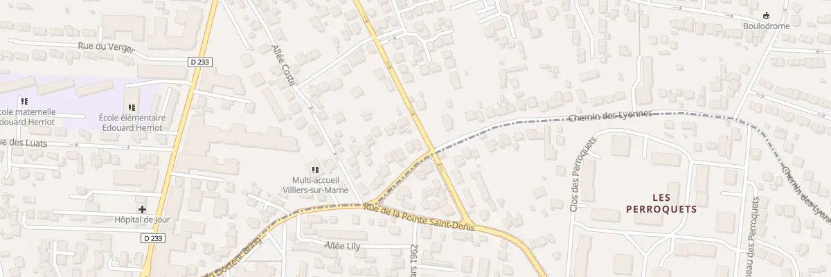 Plan du 22 Rue de Coeuilly à Villiers-sur-Marne