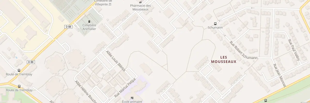Plan du 14 Sq Francisque Poulbot à Villepinte