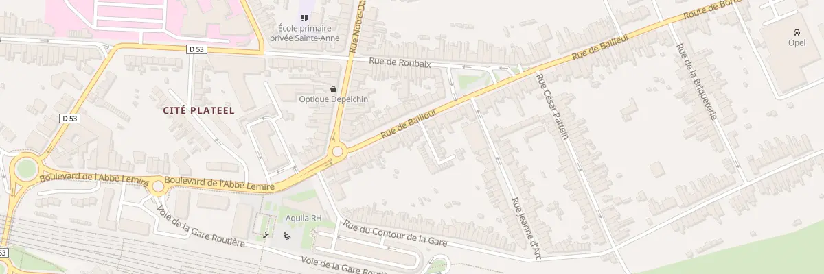 Plan du 34 Rue de Bailleul à Hazebrouck
