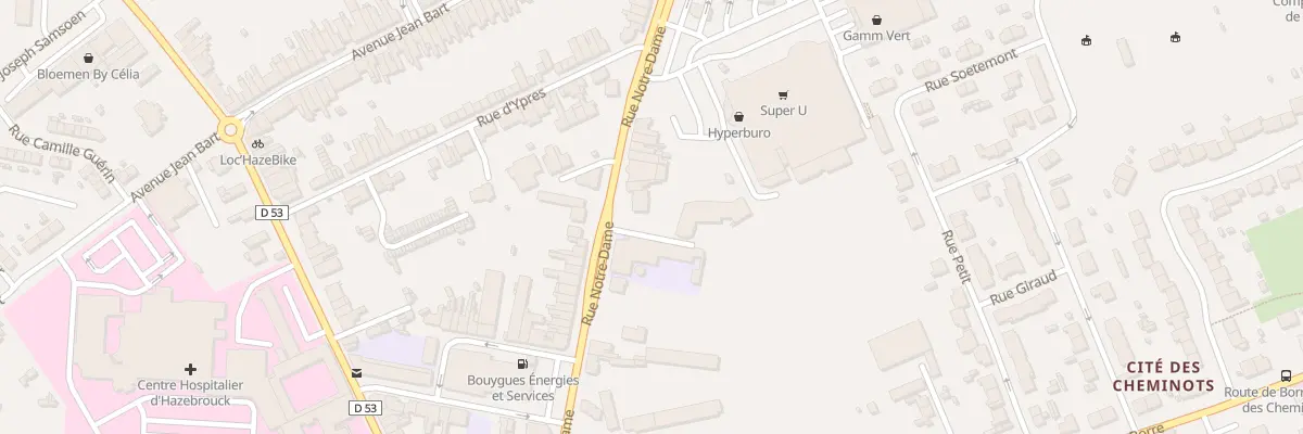 Plan du 62 Rue Notre Dame à Hazebrouck