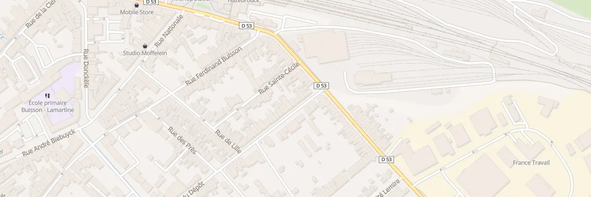 Plan du 10 Rue du Dépôt à Hazebrouck