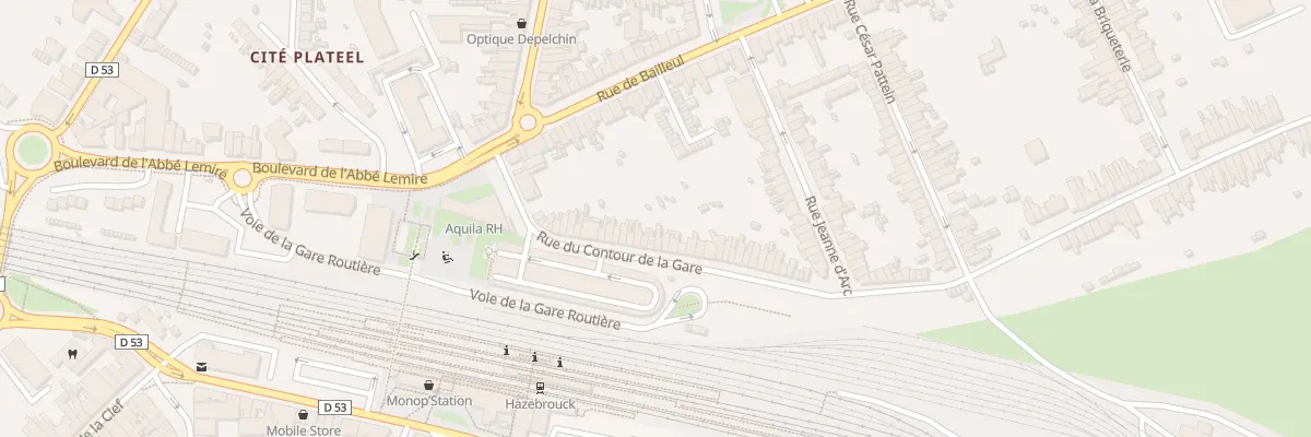 Plan du 29 Rue du Contour de la Gare à Hazebrouck