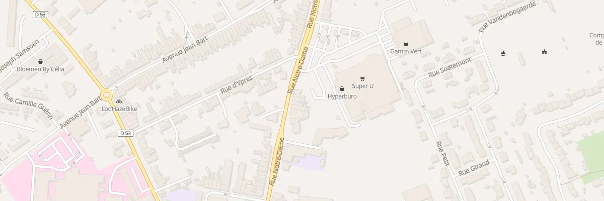 Plan du 72 Rue Notre Dame à Hazebrouck