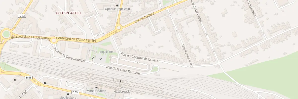 Plan du 31 Rue du Contour de la Gare à Hazebrouck