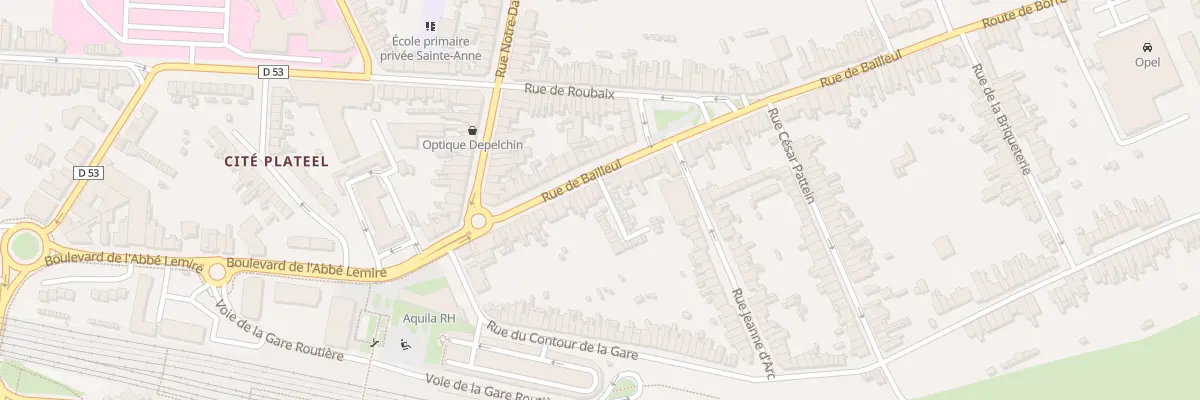 Plan du 38 Rue de Bailleul à Hazebrouck