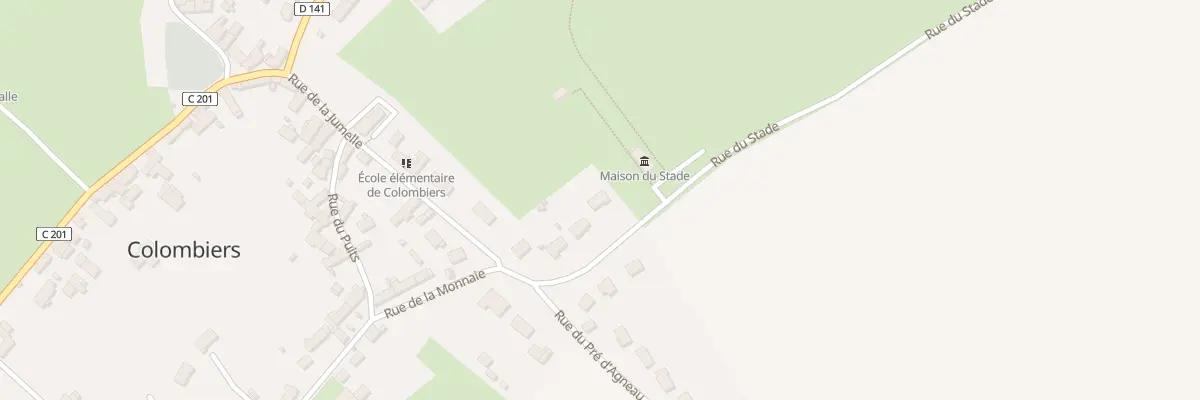 Plan du 5 Rue du Stade à Colombiers