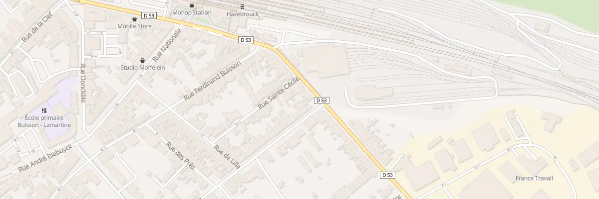 Plan du 48 Rue de Vieux-Berquin à Hazebrouck