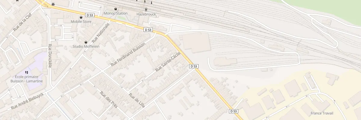 Plan du 44 Rue de Vieux-Berquin à Hazebrouck