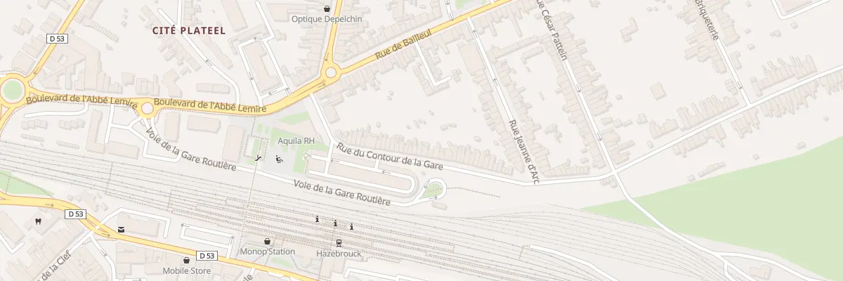 Plan du 33 Rue du Contour de la Gare à Hazebrouck