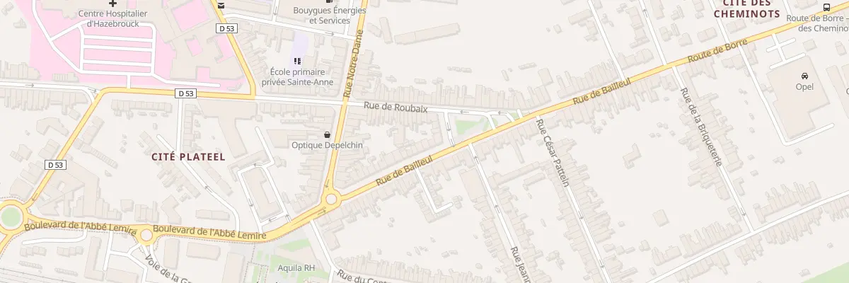Plan du 25 Rue de Bailleul à Hazebrouck