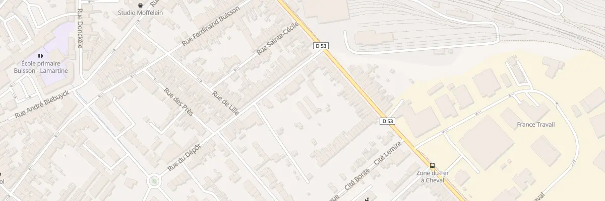 Plan du 3B Rue du Dépôt à Hazebrouck