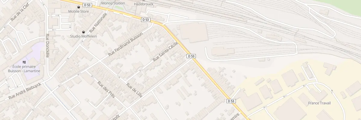 Plan du 4 Rue du Dépôt à Hazebrouck