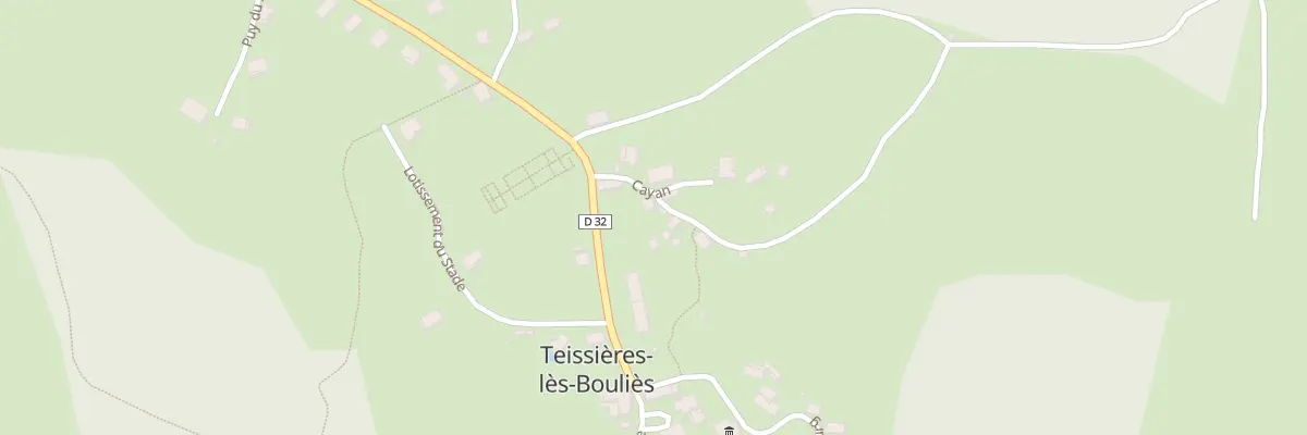 Plan du 4 Cayan à Teissières-lès-Bouliès