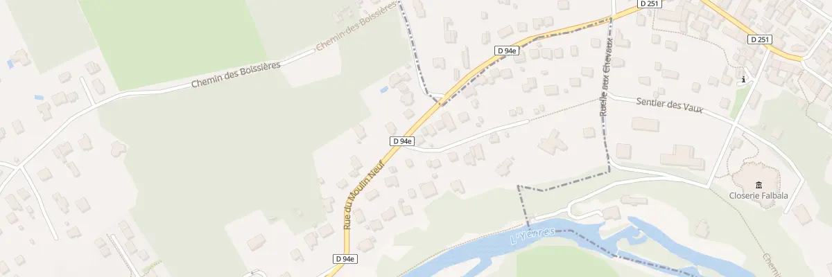 Plan du 93 Rue du Moulin Neuf à Boussy-Saint-Antoine