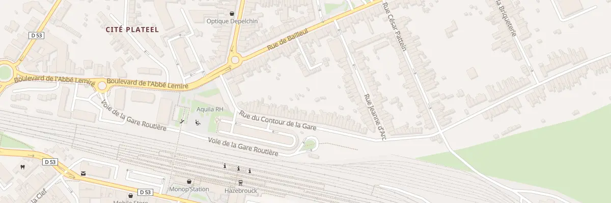 Plan du 37 Rue du Contour de la Gare à Hazebrouck
