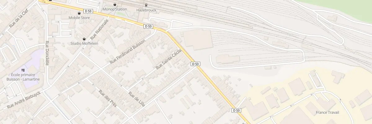 Plan du 50 Rue de Vieux-Berquin à Hazebrouck