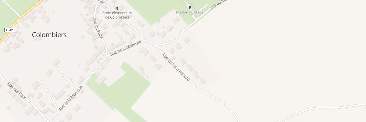 Plan du 1 Rue du Pré d’Agneau à Colombiers