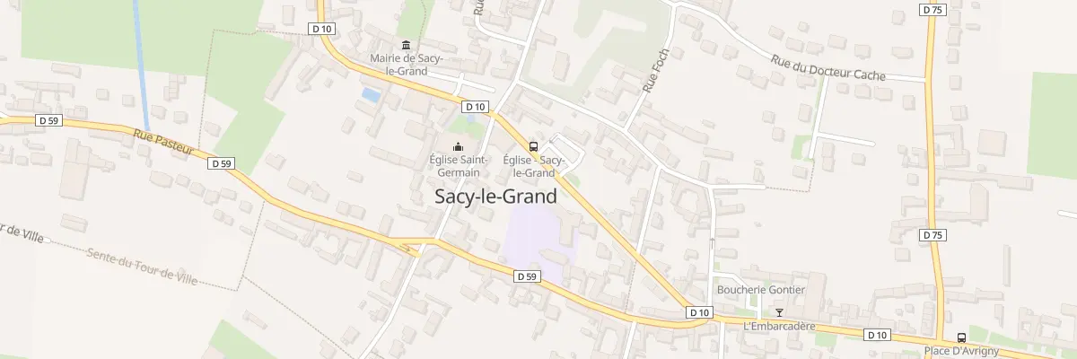 Plan du 37 Rue du General de Gaulle à Sacy-le-Grand