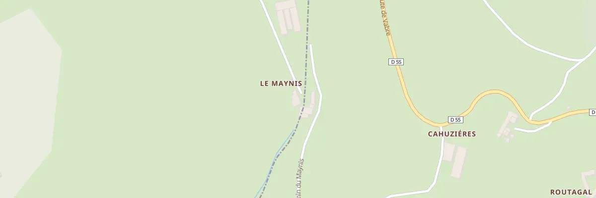 Plan du 702 Che du Maynis à Espérausses