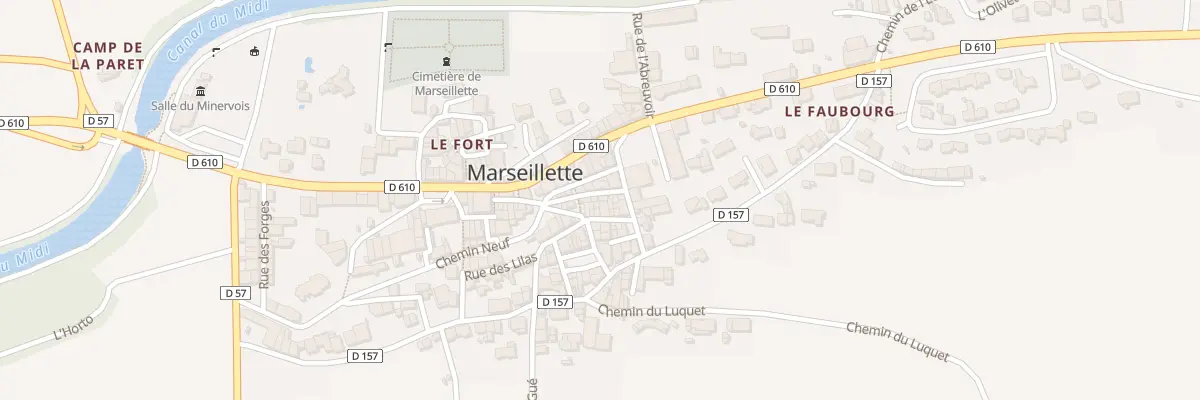 Plan du 12 Rue de l’Abeille à Marseillette