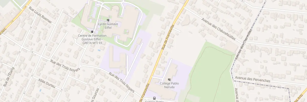 Plan du 45 Rue de Franceville à Gagny