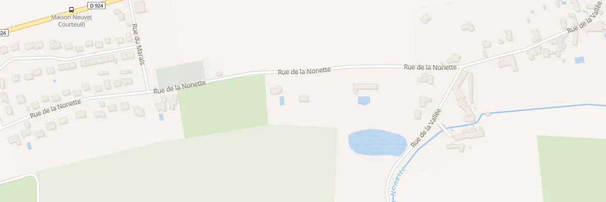 Plan du 40 Rue de la Nonette à Courteuil