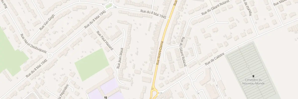 Plan du 135 Rue Notre Dame à Hazebrouck