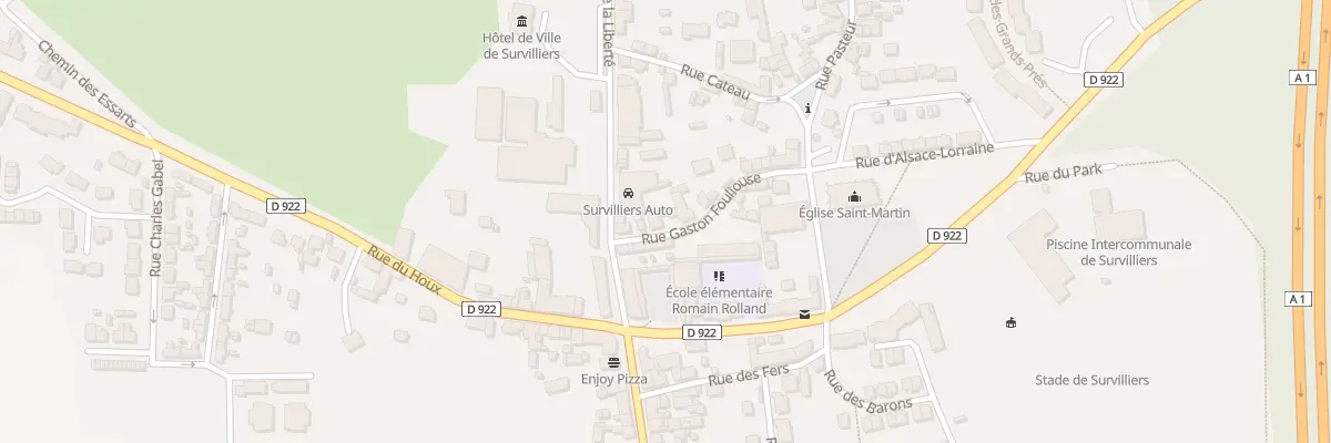 Plan du 5 Rue Gaston Fouliouse à Survilliers