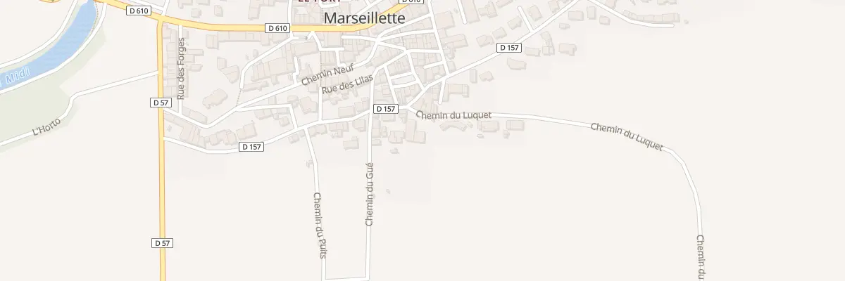 Plan du 4 Che du Luquet à Marseillette