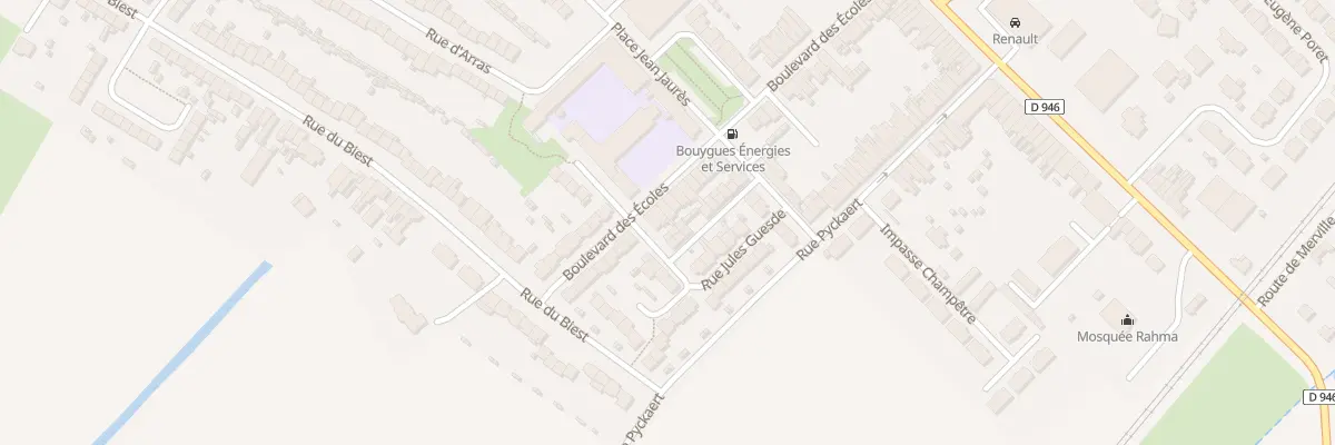 Plan du 69 Bd des Ecoles à Hazebrouck